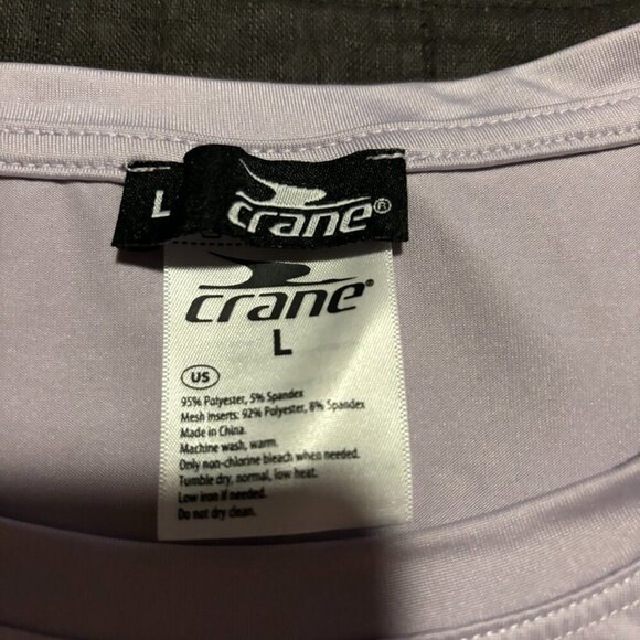 Lightweight Crane Purple‎ Activewear Muscle Tee Large - Picture 2 of 5